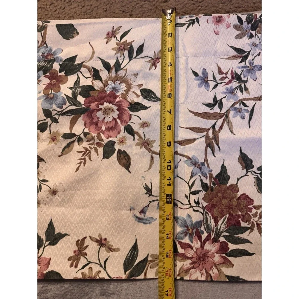 1 Burlington Curtain Panel 84”X26” & 1 Valance  84” X 15”Cotton Blend